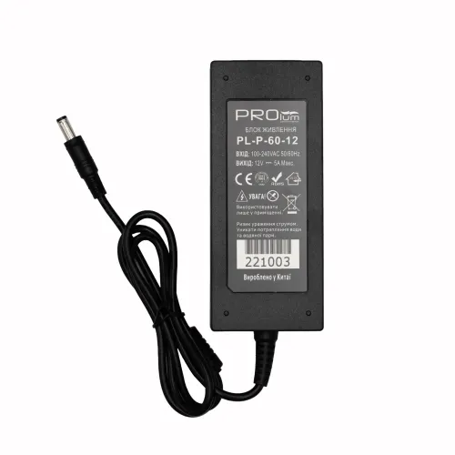 Блок живлення PROLUM™ 12V, 60W, 5.0А, Series "P"