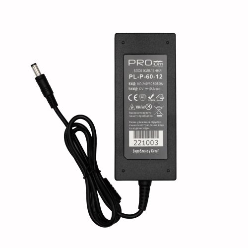 Блок живлення PROLUM™ 12V, 60W, 5.0А, Series "P"