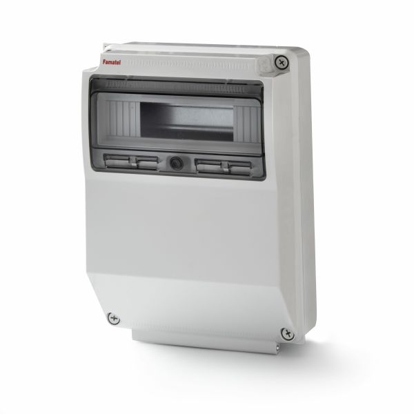 Шафа під розетки Famatel AcquaCOMBI, 12 модулів, IP65