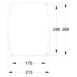 Шафа з поліестеру IDE 300x250x140 серії GLASS IP66 (POL302514)