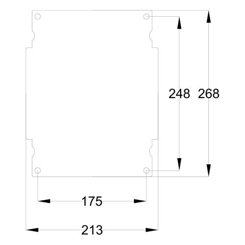 Шафа з поліестеру IDE 300x250x140 серії GLASS IP66 (POL302514)
