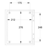 Шафа з поліестеру IDE 300x250x140 серії GLASS IP66 (POL302514)
