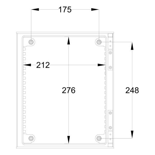 Шафа з поліестеру IDE 300x250x140 серії GLASS IP66 (POL302514)