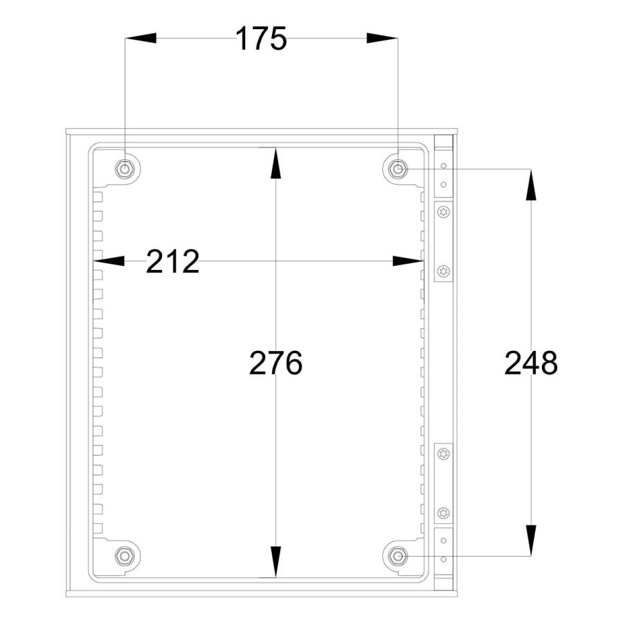 Шафа з поліестеру IDE 300x250x140 серії GLASS IP66 (POL302514)