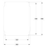 Шкаф из полиэстера IDE 400x300x200 серии GLASS IP66 (POL403020)