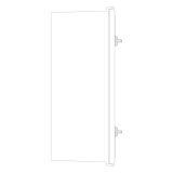 Шкаф из полиэстера IDE 400x300x200 серии GLASS IP66 (POL403020)