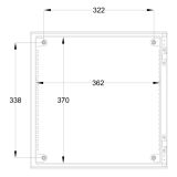 Шафа з поліестеру IDE 400x400x200 серії GLASS IP66 (POL404020)