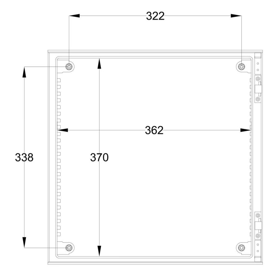Шафа з поліестеру IDE 400x400x200 серії GLASS IP66 (POL404020)