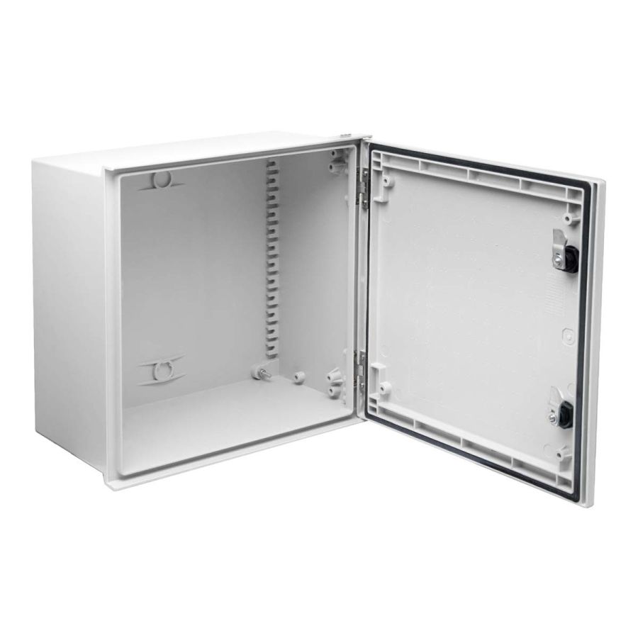 Шафа з поліестеру IDE 400x400x200 серії GLASS IP66 (POL404020)