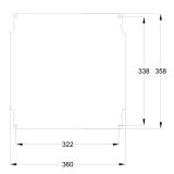 Шафа з поліестеру IDE 400x400x200 серії GLASS IP66 (POL404020)