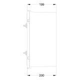 Шафа з поліестеру IDE 400x400x200 серії GLASS IP66 (POL404020)