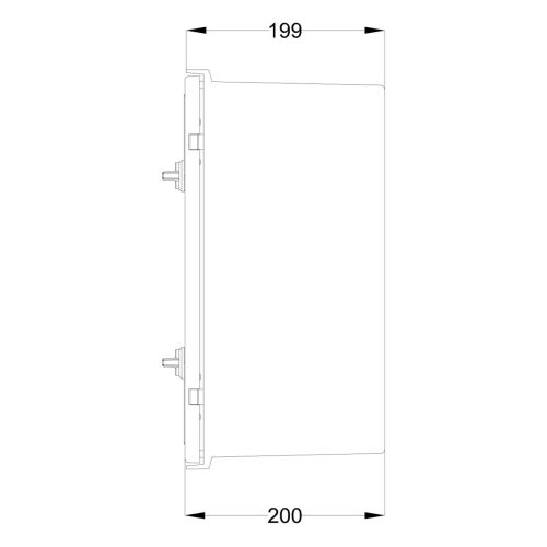 Шафа з поліестеру IDE 400x400x200 серії GLASS IP66 (POL404020)