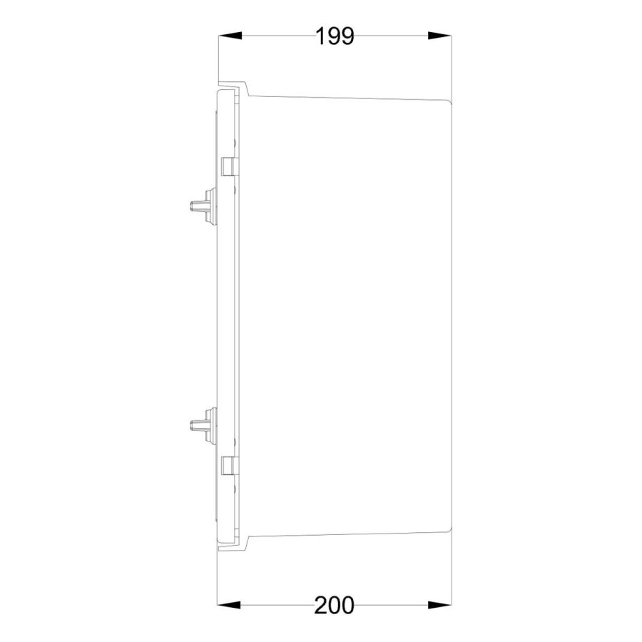 Шафа з поліестеру IDE 400x400x200 серії GLASS IP66 (POL404020)