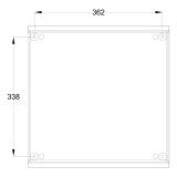 Шафа з поліестеру IDE 400x400x200 серії GLASS IP66 (POL404020)