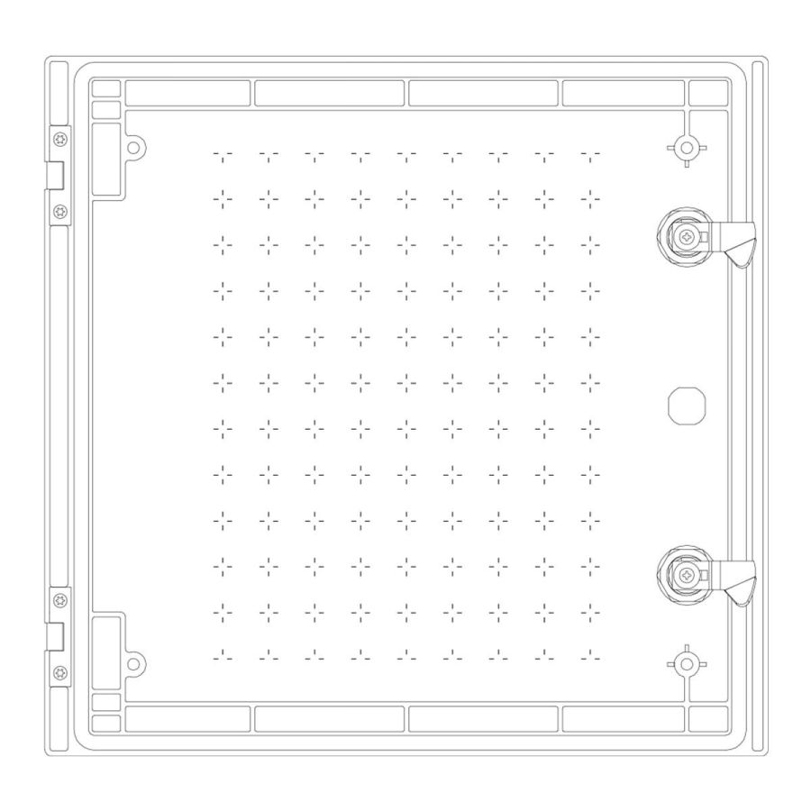 Шафа з поліестеру IDE 400x400x200 серії GLASS IP66 (POL404020)