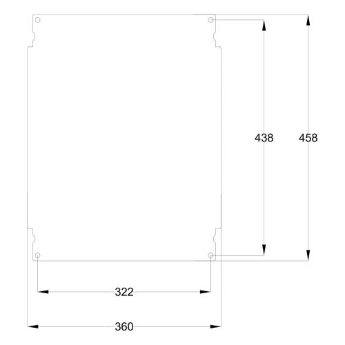 Шафа з поліестеру IDE 600x500x230 серії GLASS IP66 (POL605023)