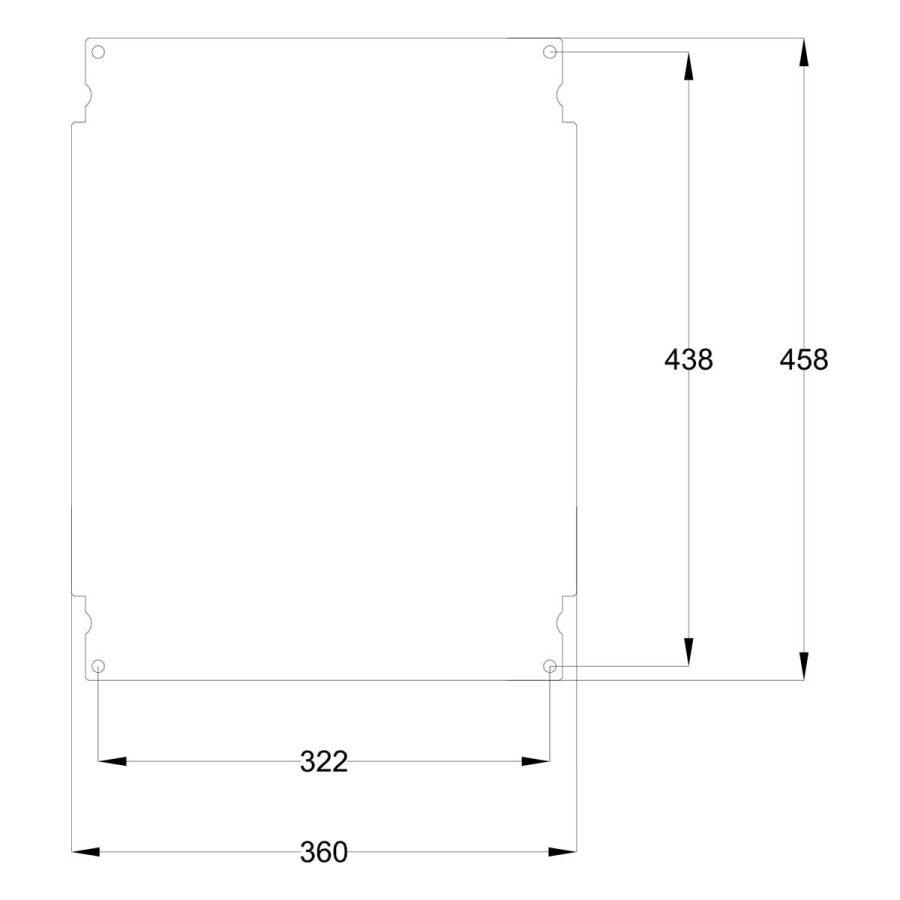 Шафа з поліестеру IDE 600x500x230 серії GLASS IP66 (POL605023)