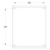 Шафа з поліестеру IDE 600x500x230 серії GLASS IP66 (POL605023)