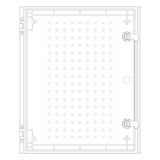 Шафа з поліестеру IDE 600x500x230 серії GLASS IP66 (POL605023)