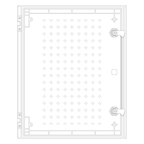 Шафа з поліестеру IDE 600x500x230 серії GLASS IP66 (POL605023)