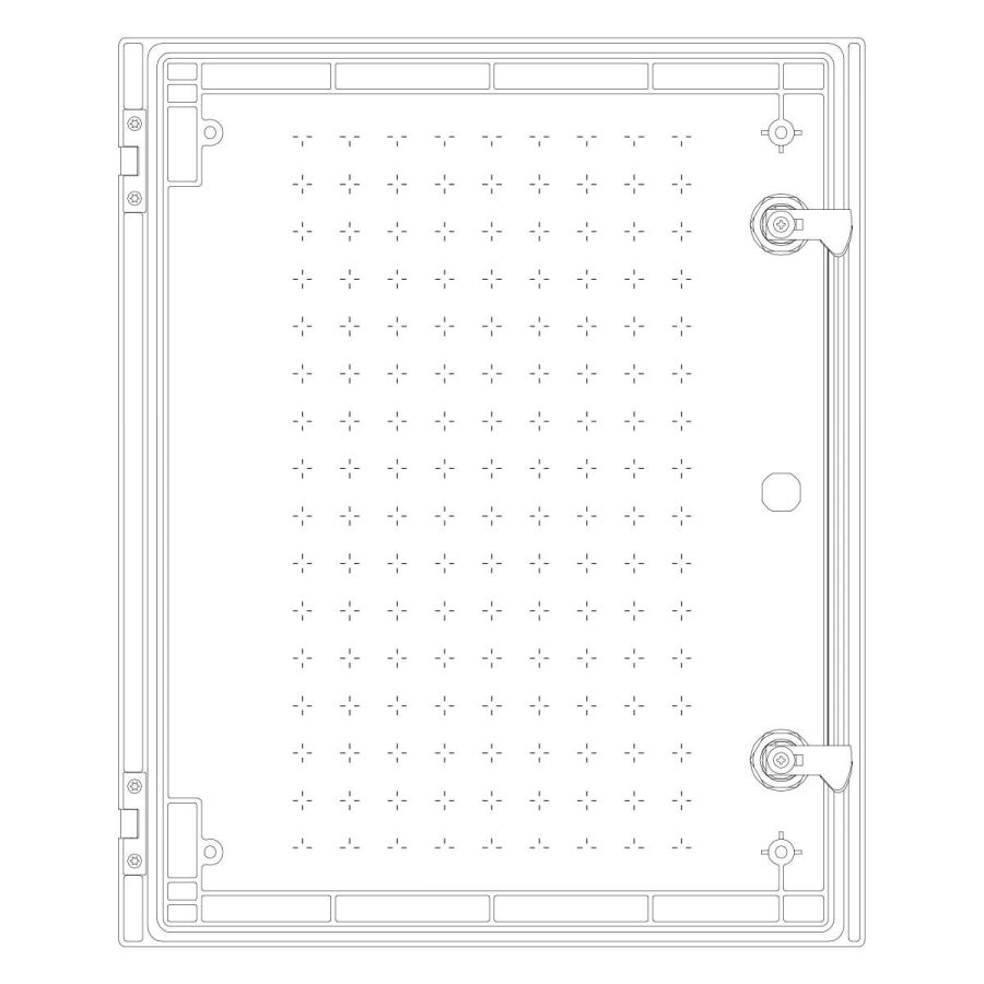 Шафа з поліестеру IDE 600x500x230 серії GLASS IP66 (POL605023)