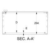 Шафа з поліестеру IDE 800x600x300 серії GLASS IP66 (POL806030)