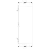Шафа з поліестеру IDE 800x600x300 серії GLASS IP66 (POL806030)