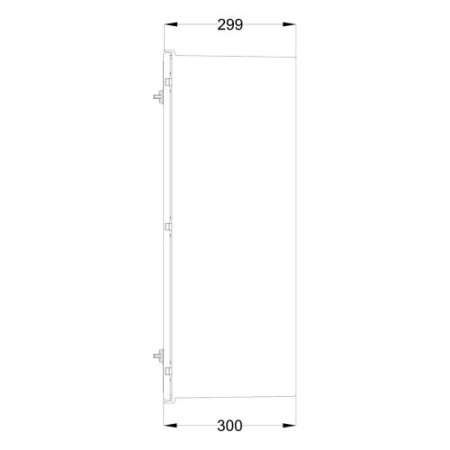 Шафа з поліестеру IDE 800x600x300 серії GLASS IP66 (POL806030)