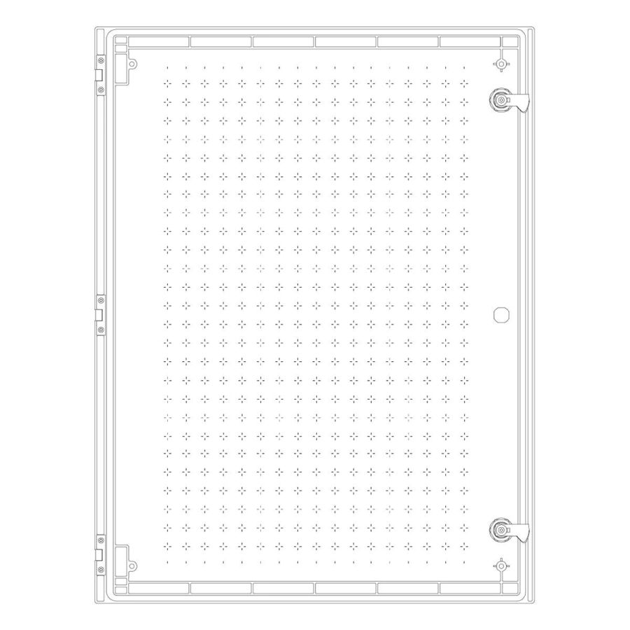 Шафа з поліестеру IDE 800x600x300 серії GLASS IP66 (POL806030)