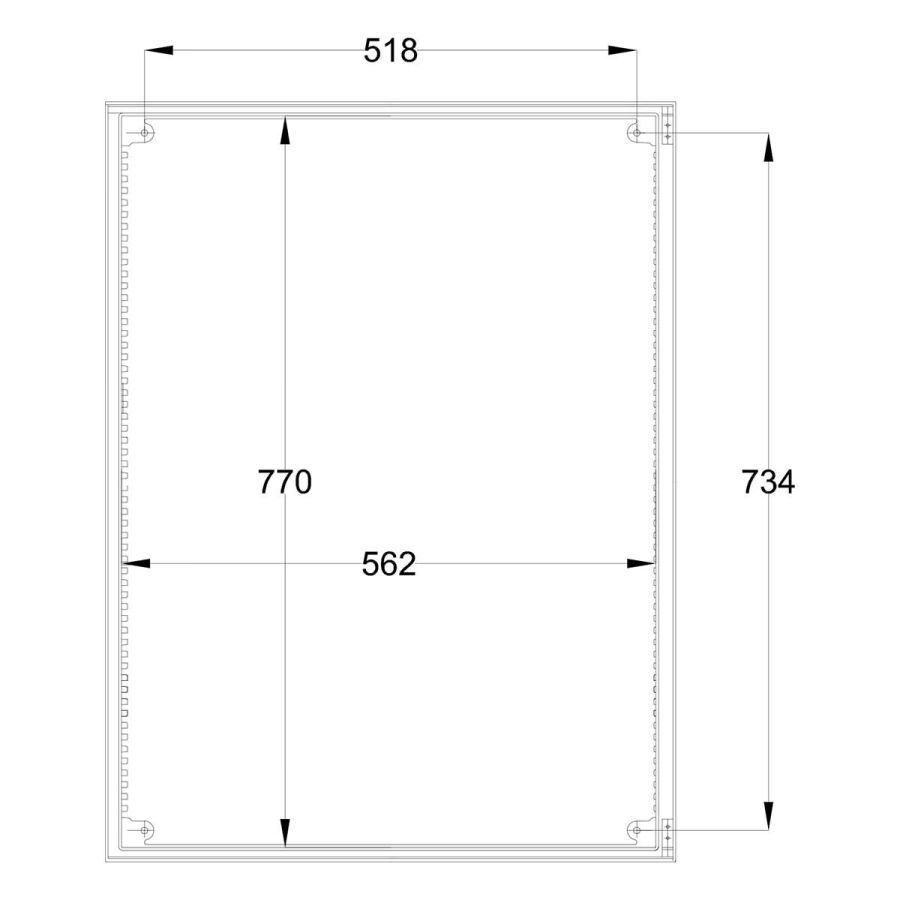 Шафа з поліестеру IDE 800x600x300 серії GLASS IP66 (POL806030)