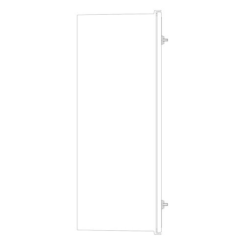Шафа з поліестеру IDE 800x600x300 серії GLASS IP66 (POL806030)