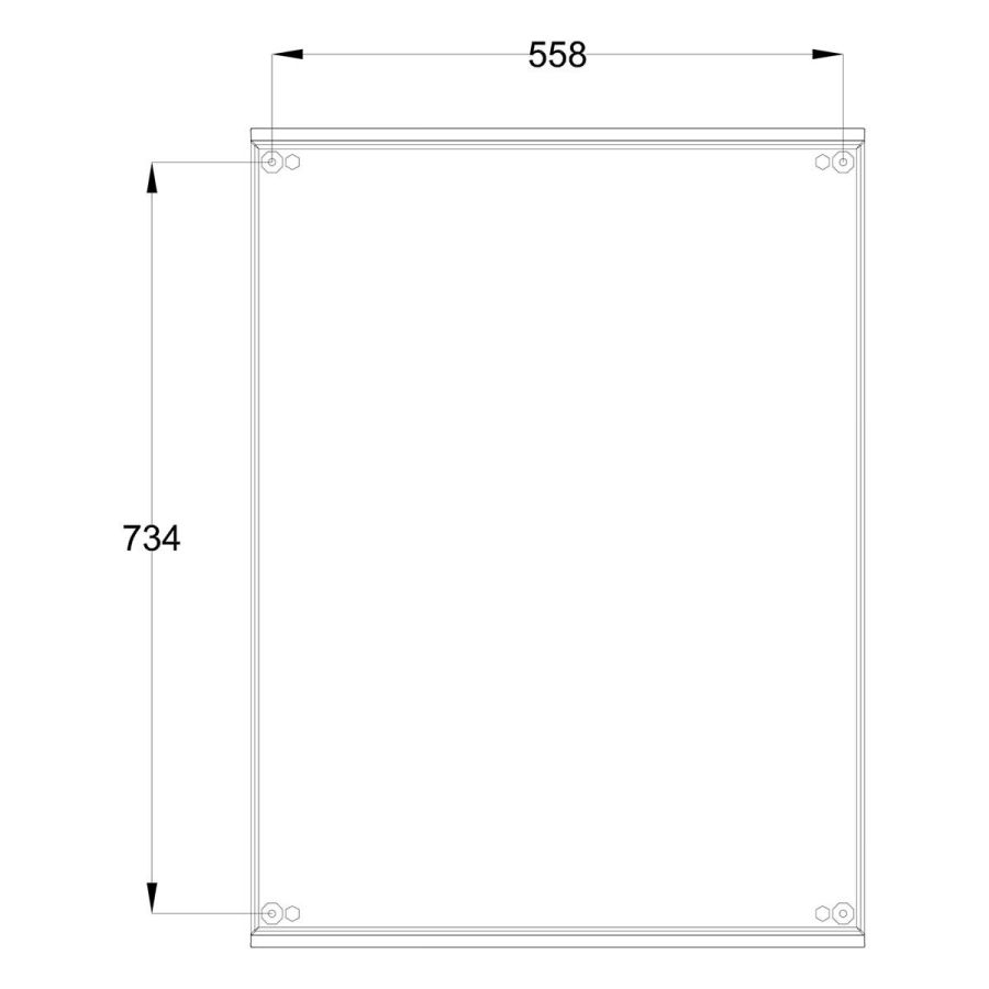 Шафа з поліестеру IDE 800x600x300 серії GLASS IP66 (POL806030)