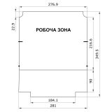 Щит для силових розеток IDE PRYMA 13 модулів 504x297x177мм IP67 з шинами N і PE (1712GM/RR)