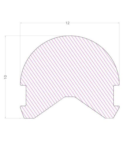 Неоновый рассеиватель Silicone - 12мм Белый
