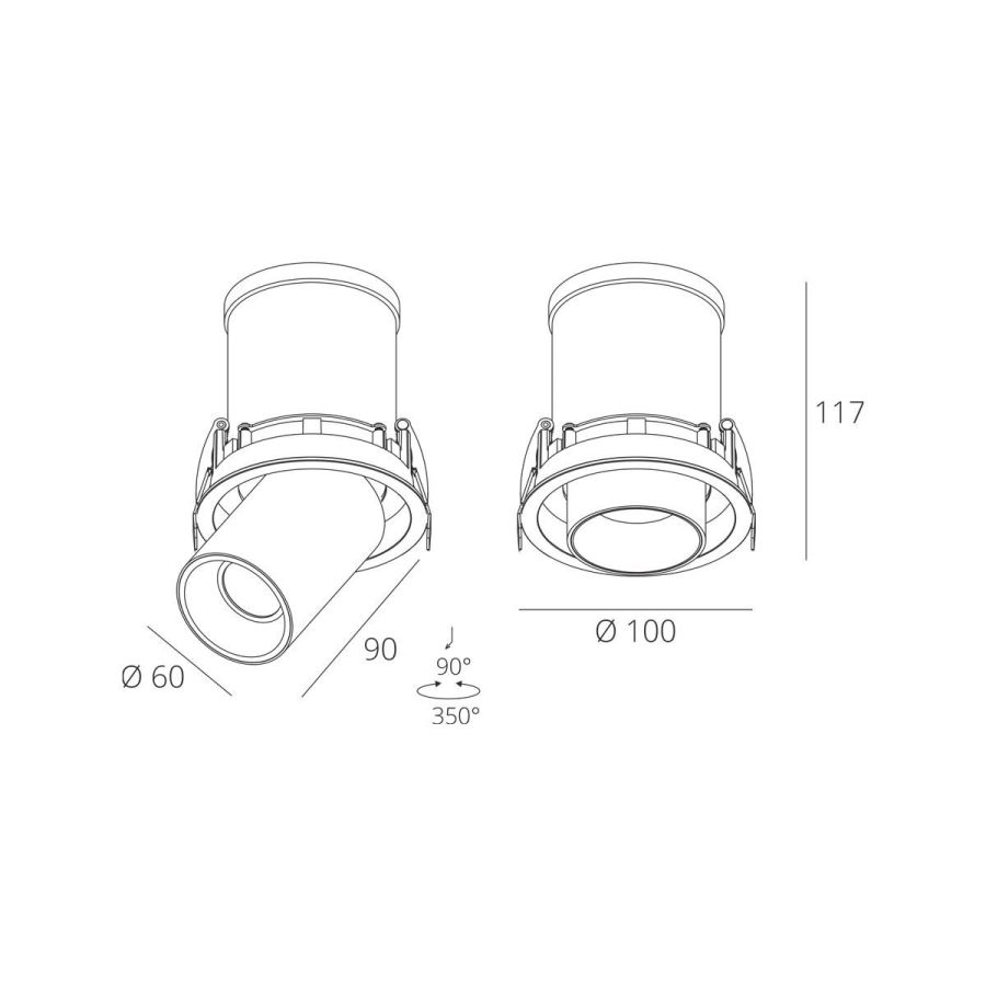 Skarlat RSL74058 12W WH+BK 4000K