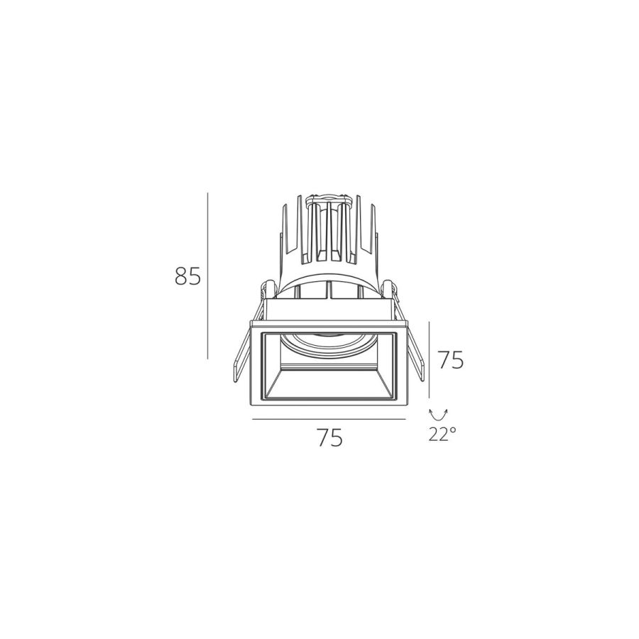 Skarlat RSL74133 7W WH+BK 3000K