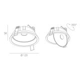 Skarlat RSL74230 7W BK+WH 3000K