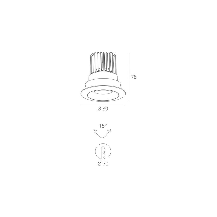 Skarlat RSL7468-2.5 7W WH 4000K