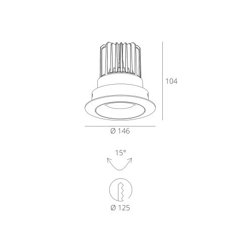 Skarlat RSL7468-5 28W WH 4000K
