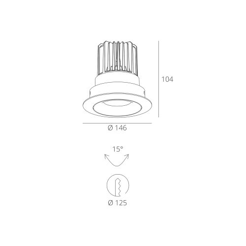 Skarlat RSL7468-5 28W WH 4000K