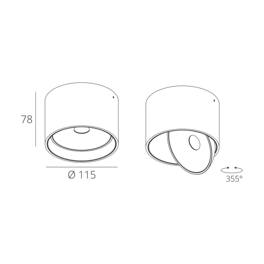 Skarlat RSLC78029 8W WH 4000K