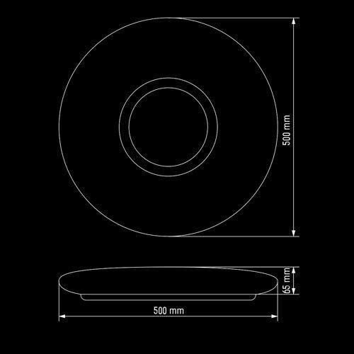 Светодиодный светильник SMART SML-R07-80/2 3000-6000K 80Вт с д/у New
