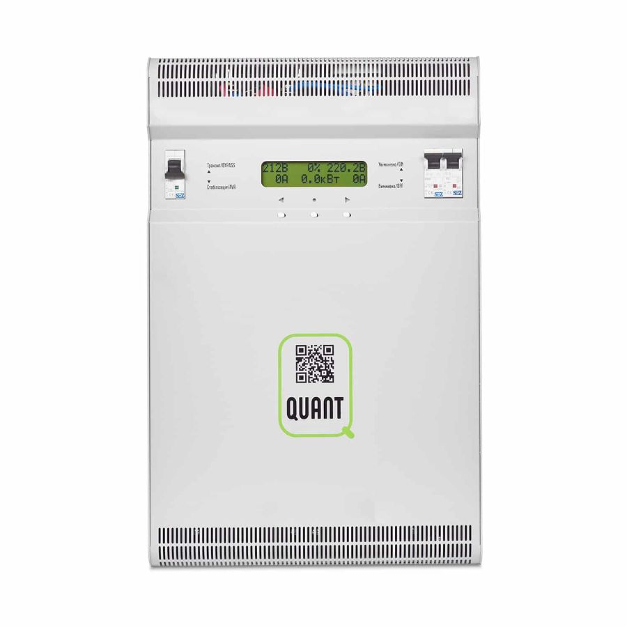 Стабілізатор напруги 8,8кВт інверторний однофазний Quant-9 LCD 90-350V 8800W