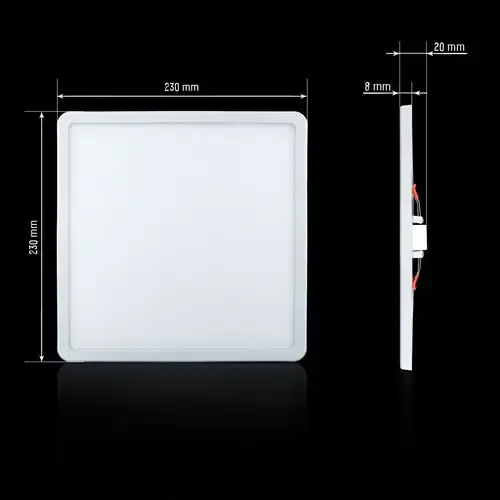 Світлодіодний світильник Biom СL-S24W-5/2 NEW 24Вт 5000К квадратний