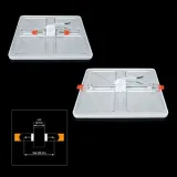 Світлодіодний світильник Biom СL-S24W-5/2 NEW 24Вт 5000К квадратний