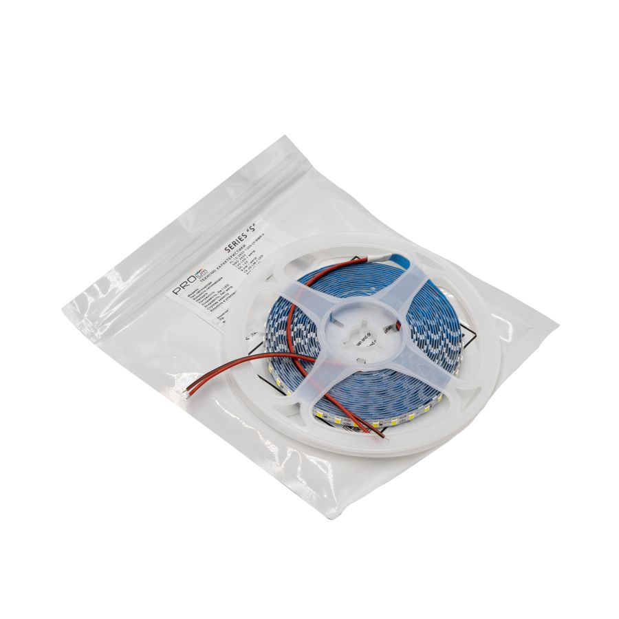 Світлодіодна LED стрічка PROLUM™ 12V; IP20; 2835\120; S-TYPE; Series "S", Лимонно-жовтий