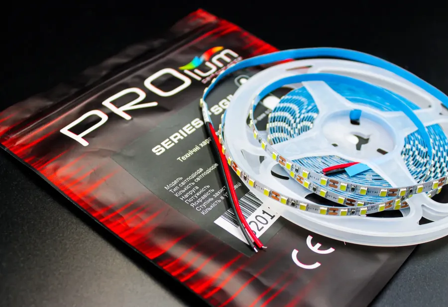 Світлодіодна LED стрічка PROLUM™ 5 ММ 12V; 2835\120; IP20; Series "SG", Холодний-білий (9000-10000К)