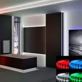 Лед стрічка BIOM 12В 5050-60 20Вт RGB та 5000K IP20
