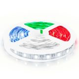 Лед стрічка BIOM 12В 5050-60 20Вт RGB та 5000K IP20