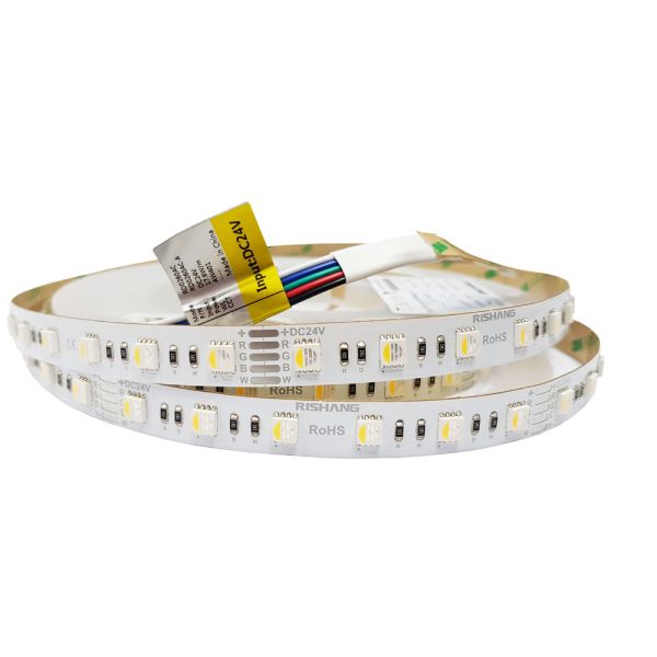 Лед стрічка RISHANG 24В 5050-60 12.9Вт 4.7Вт RD0260AC-A RGB та 4000K IP20